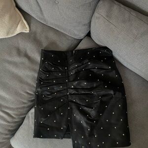 Black Studded Skirt